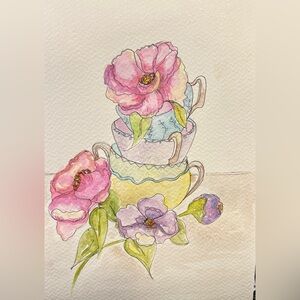 Floral Watercolor Art Print